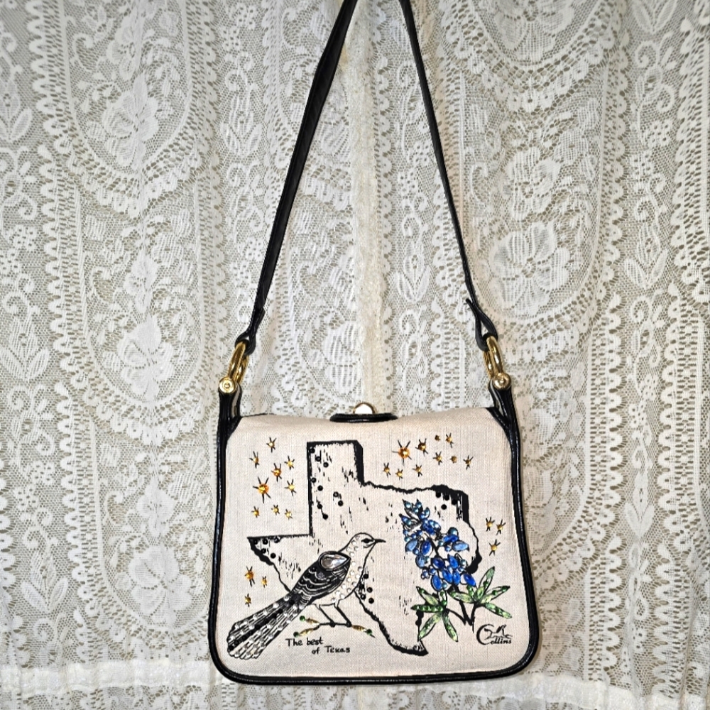 Collins Texas Shoulder Bag, Collins Classic Purse, Best Of Texas, Jeweled Purse